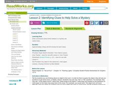 Identifying Clues to Help Solve a Mystery Lesson Plan Identifying Clues to Help Solve a Mystery Lesson Plan