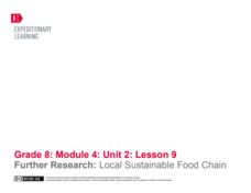 Further Research: Local Sustainable Food Chain Lesson Plan Further Research: Local Sustainable Food Chain Lesson Plan