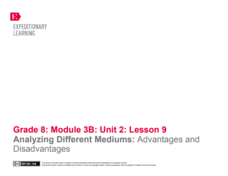 Analyzing Different Mediums: Advantages and Disadvantages Lesson Plan Analyzing Different Mediums: Advantages and Disadvantages Lesson Plan