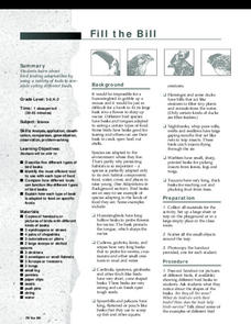 Fill the Bill Lesson Plan Fill the Bill Lesson Plan