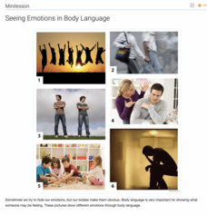 Seeing Emotions in Body Language Activity Seeing Emotions in Body Language Activity