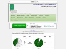 Identifying Fractions Worksheet Identifying Fractions Worksheet