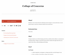 Collage of Concerns Activity Collage of Concerns Activity