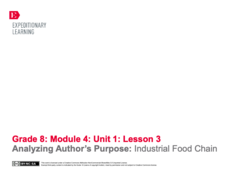 Analyzing Author’s Purpose: Industrial Food Chain Lesson Plan Analyzing Author’s Purpose: Industrial Food Chain Lesson Plan