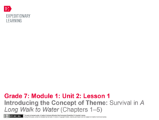 EngageNY Grade 7 ELA Module 1, Unit 2: Case Study: Survival in Sudan EngageNY Grade 7 ELA Module 1, Unit 2: Case Study: Survival in Sudan