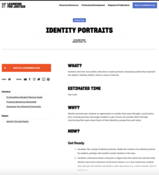Identity Portraits Activity Identity Portraits Activity