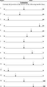 Estimation Number Lines Worksheet Estimation Number Lines Worksheet