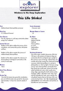 This Life Stinks! Lesson Plan This Life Stinks! Lesson Plan