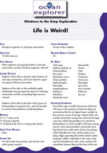 Life is Weird! Lesson Plan Life is Weird! Lesson Plan
