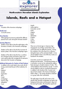 Islands, Reefs, and a Hotspot Lesson Plan Islands, Reefs, and a Hotspot Lesson Plan