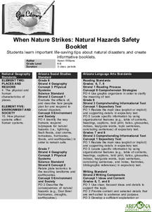 When Nature Strikes: Natural Hazards Safety Lesson Plan When Nature Strikes: Natural Hazards Safety Lesson Plan