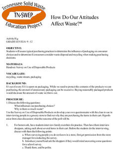 How Do Our Attitudes Affect Waste? Lesson Plan How Do Our Attitudes Affect Waste? Lesson Plan