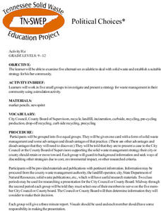 Political Choices Lesson Plan Political Choices Lesson Plan
