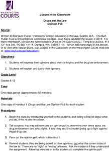Drugs And The Law Opinion Poll Lesson Plan Drugs And The Law Opinion Poll Lesson Plan
