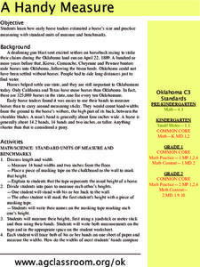 A Handy Measure Lesson Plan A Handy Measure Lesson Plan