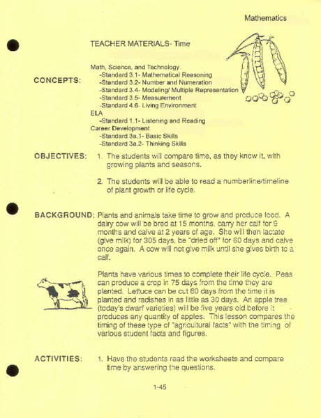 Time Lesson Plan Time Lesson Plan