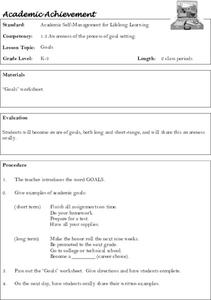 Goals Lesson Plan Goals Lesson Plan