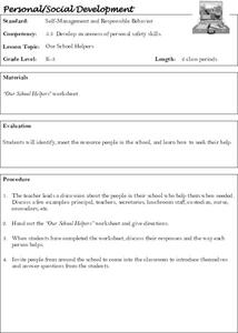 Self-Management and Responsible Behavior Lesson Plan Self-Management and Responsible Behavior Lesson Plan
