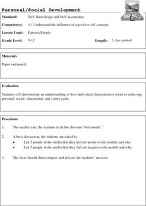 Famous People Lesson Plan Famous People Lesson Plan