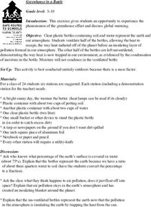 Greenhouse in a Bottle Lesson Plan Greenhouse in a Bottle Lesson Plan