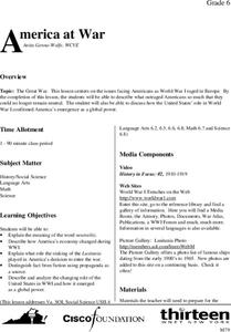 America at War Lesson Plan America at War Lesson Plan