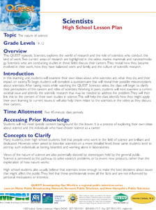 Scientists Lesson Plan Scientists Lesson Plan
