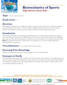 Biomechanics of Sports Lesson Plan Biomechanics of Sports Lesson Plan
