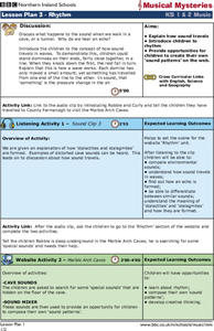 Musical Mysteries Lesson Plan Musical Mysteries Lesson Plan