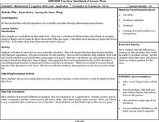 Equivalency-Saying the Same Thing Lesson Plan Equivalency-Saying the Same Thing Lesson Plan