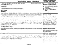 Homonyms Lesson Plan Homonyms Lesson Plan