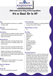 It's a Gas! Or is it? Lesson Plan It's a Gas! Or is it? Lesson Plan