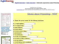 Idiomatic Expressions Worksheet Idiomatic Expressions Worksheet