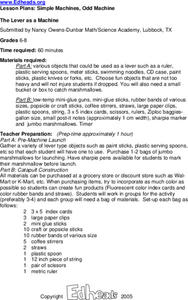 Simple Machines, Odd Machine Lesson Plan Simple Machines, Odd Machine Lesson Plan