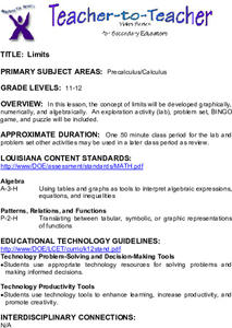 Limits Lesson Plan Limits Lesson Plan