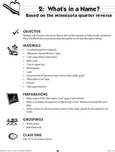 What's in a Name? Lesson Plan What's in a Name? Lesson Plan