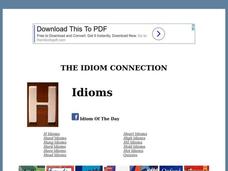 Idioms Worksheet Idioms Worksheet