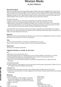 Mexican Masks Lesson Plan Mexican Masks Lesson Plan