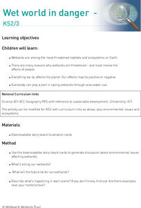 Wet World in Danger Lesson Plan Wet World in Danger Lesson Plan