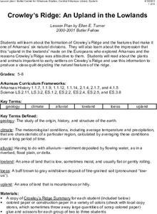 Crowley's Ridge: An Upland in the Lowlands Lesson Plan Crowley's Ridge: An Upland in the Lowlands Lesson Plan