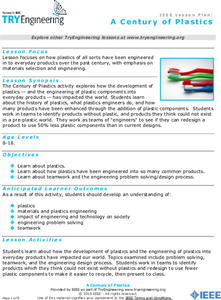 A Century of Plastics Lesson Plan A Century of Plastics Lesson Plan