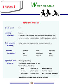 What is Soil? Lesson Plan What is Soil? Lesson Plan