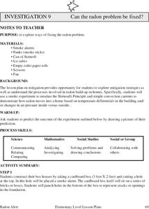 Can The Radon Problem Be Fixed? Lesson Plan Can The Radon Problem Be Fixed? Lesson Plan