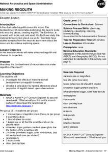 Making Regolith Lesson Plan Making Regolith Lesson Plan