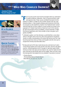 Who Was Charles Darwin? Lesson Plan Who Was Charles Darwin? Lesson Plan
