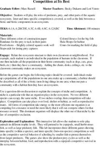 Compettion at its Best Lesson Plan Compettion at its Best Lesson Plan