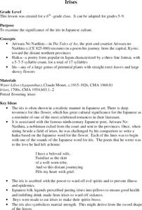 Irises Lesson Plan Irises Lesson Plan