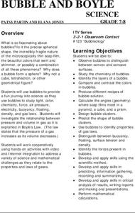 Bubble and Boyle Lesson Plan Bubble and Boyle Lesson Plan