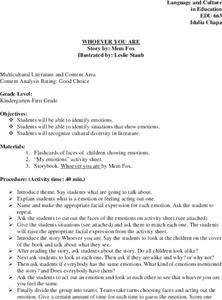 Whoever You Are Lesson Plan Whoever You Are Lesson Plan