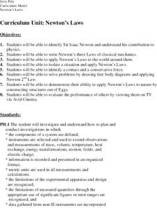 Newton's Laws Lesson Plan Newton's Laws Lesson Plan