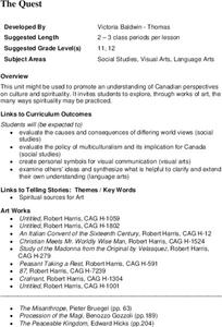 The Quest Lesson Plan The Quest Lesson Plan